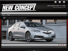 Tablet Screenshot of newconceptcars.com